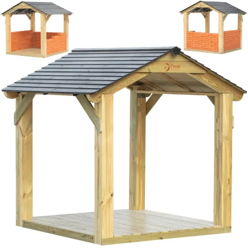 CLASSIC WORLD EDU Duży Drewniany Domek Altana