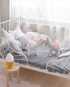 Pluszowy Jednorożec rozmiar L – Szaro/Różowy Melootka