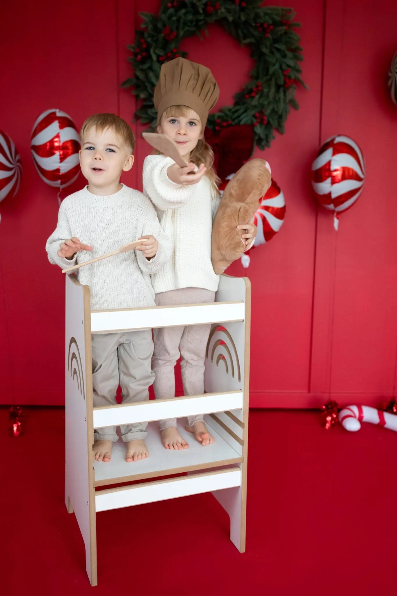 Kitchen Helper Tęcza podwójny - Zabawki z Lasu 