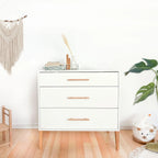 Komoda z przewijakiem ILA biała/szara - Zabawki z Lasu 