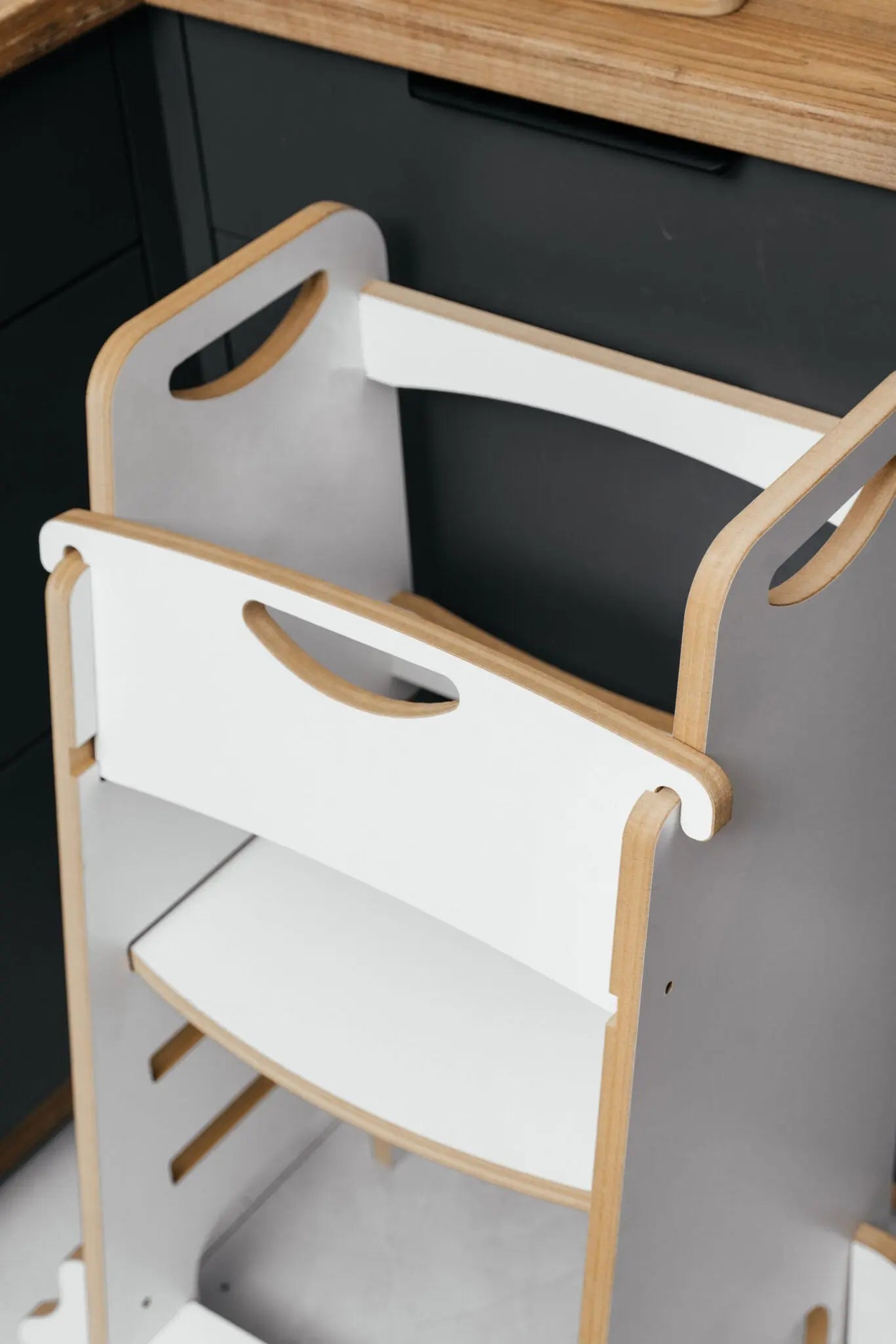 Little Chef Pro 2w1 Kitchen Helper Montessori | Pomocnik Kuchenny dla Dzieci - Zabawki z Lasu 