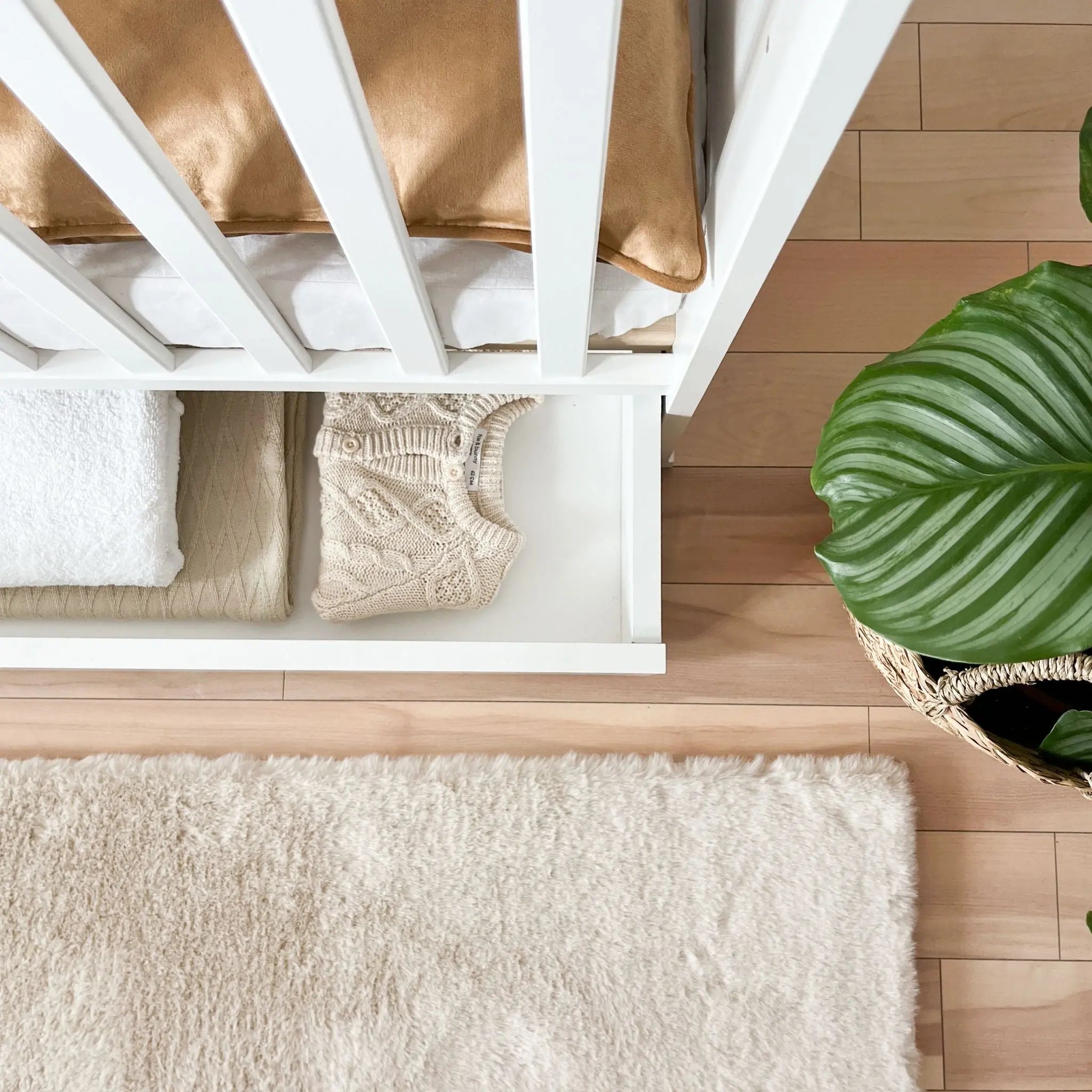 Łóżeczko dziecięce 120×60 Basic z szufladą - Zabawki z Lasu 