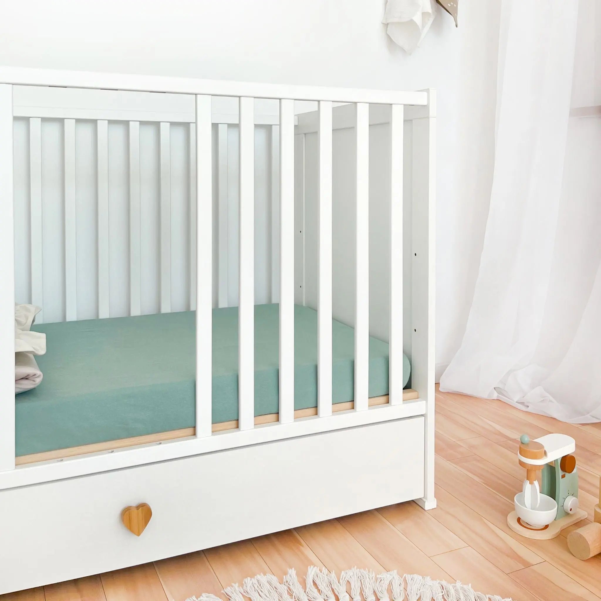 Łóżeczko dziecięce 120×60 Little Heart - Zabawki z Lasu 