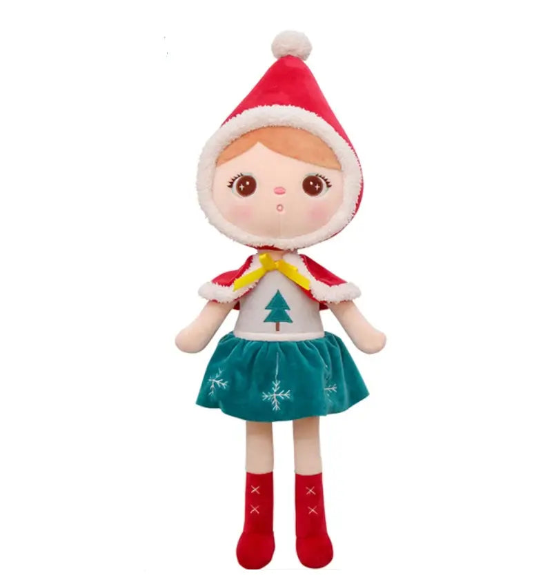 ŚWIĄTECZNA LALKA METOO W ZIELONEJ SPÓDNICZCE- LALKA METOO MIKOŁAJKA Metoo