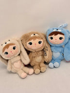 BŁĘKITNY KRÓLIK 30 CM - LALKA METOO Z IMIENIEM DZIECKA metoodoll