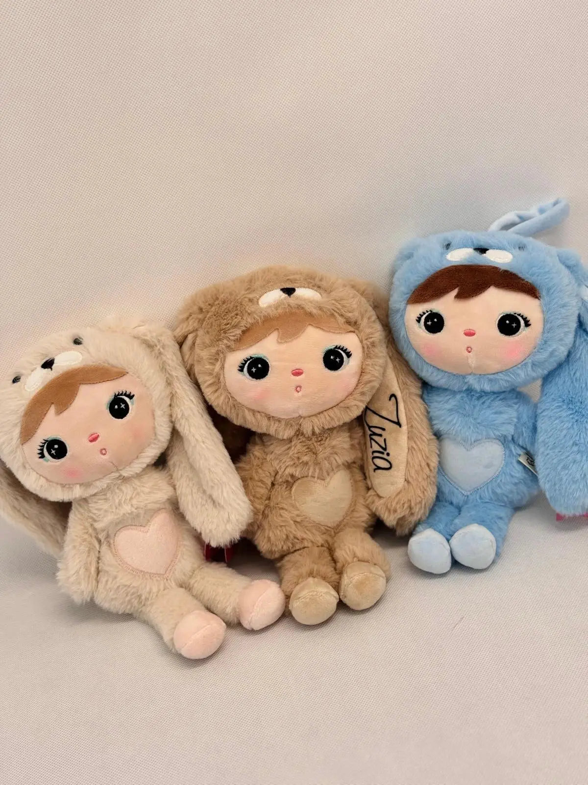 BŁĘKITNY KRÓLIK 30 CM - LALKA METOO Z IMIENIEM DZIECKA metoodoll