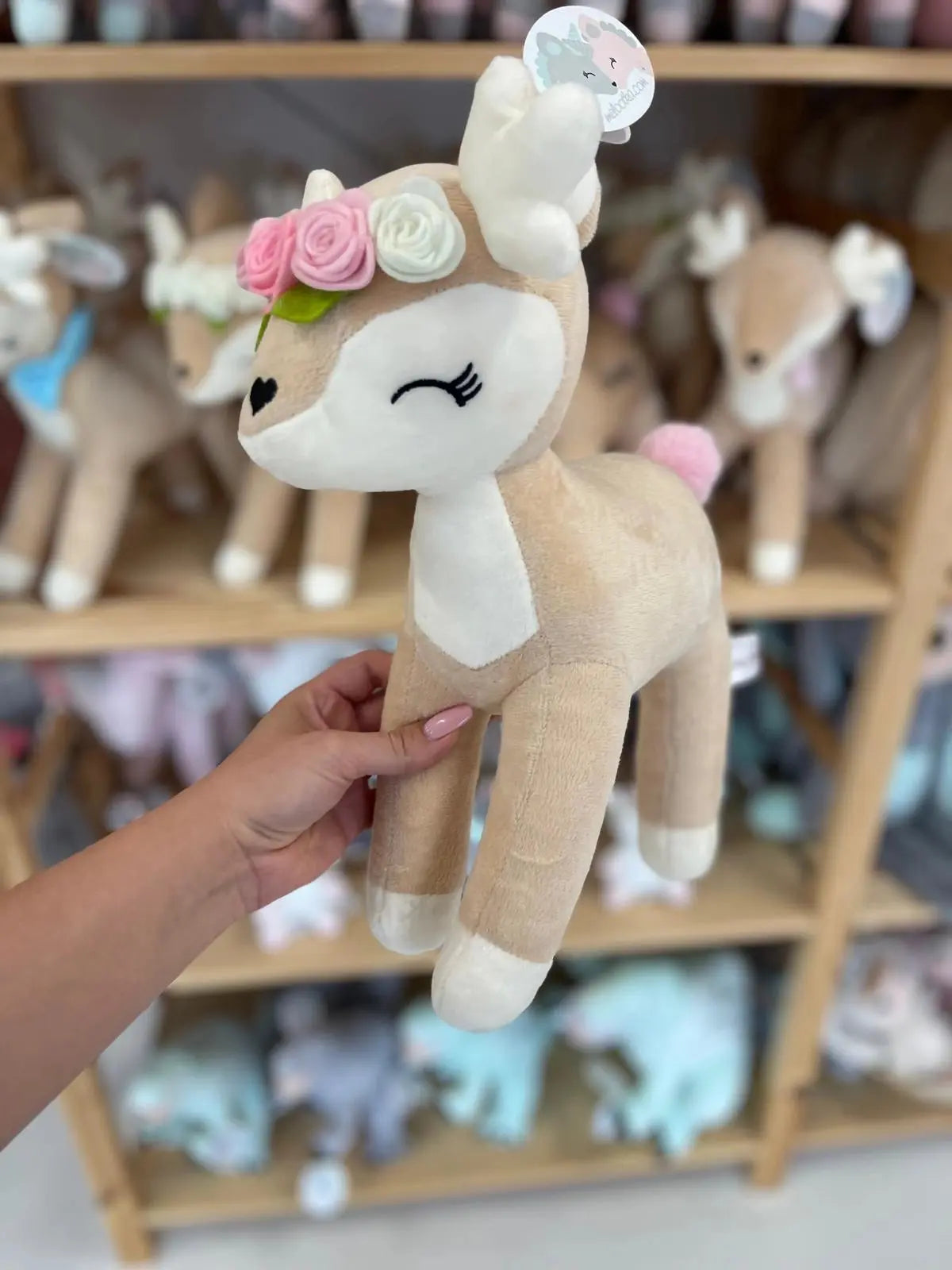 Pluszowa Sarenka z kolorowym wianuszkiem Melootka