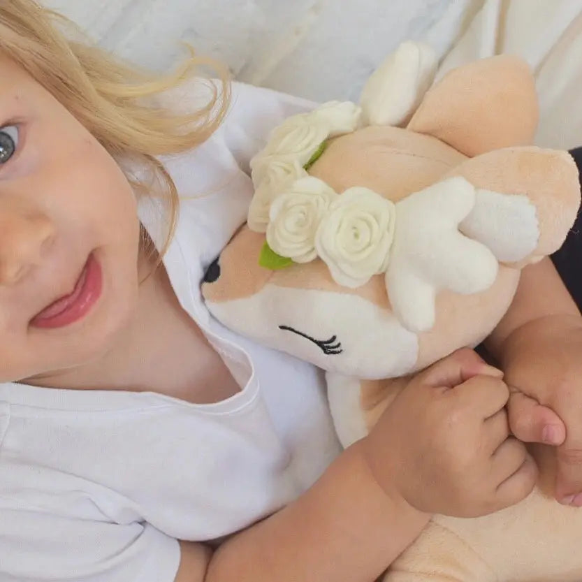 Pluszowa Sarenka z kremowym wianuszkiem Melootka