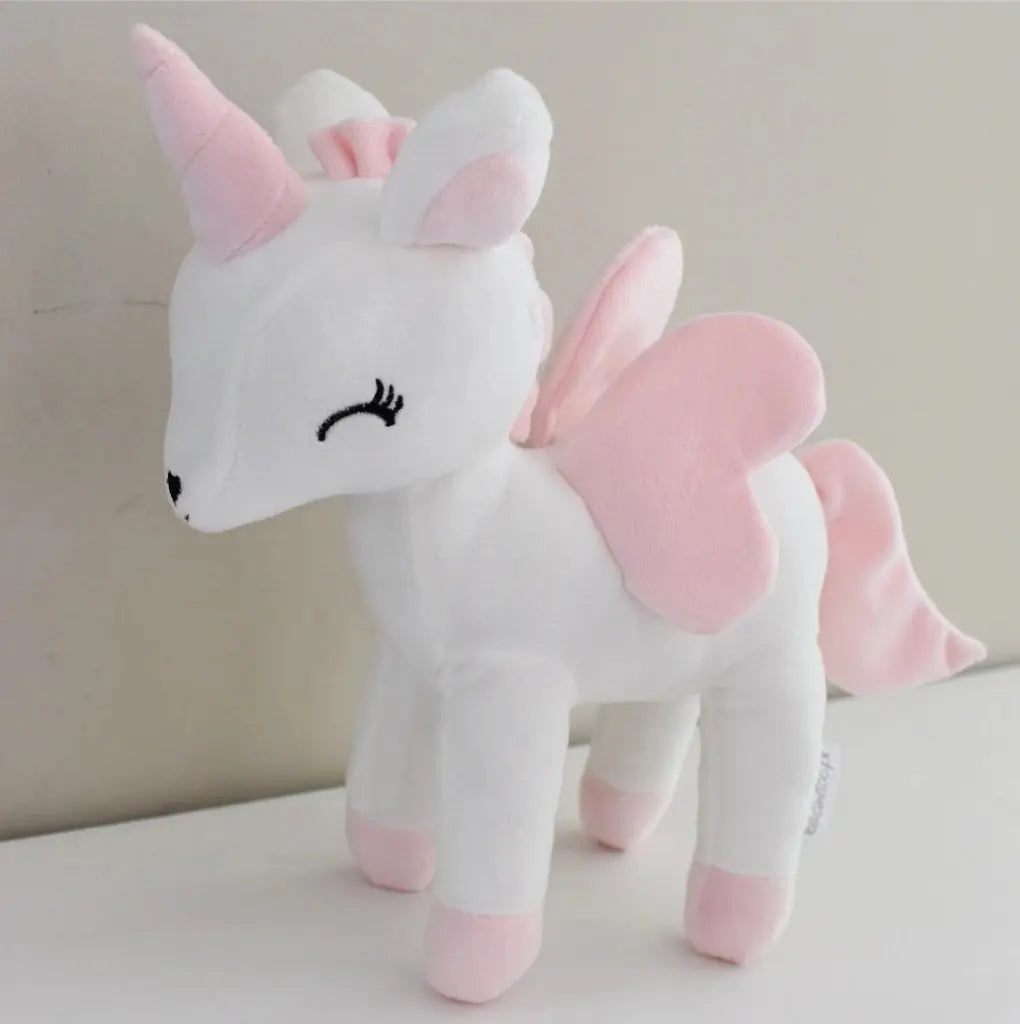 Pluszowy Jednorożec z wianuszkiem rozmiar L – Biały Melootka