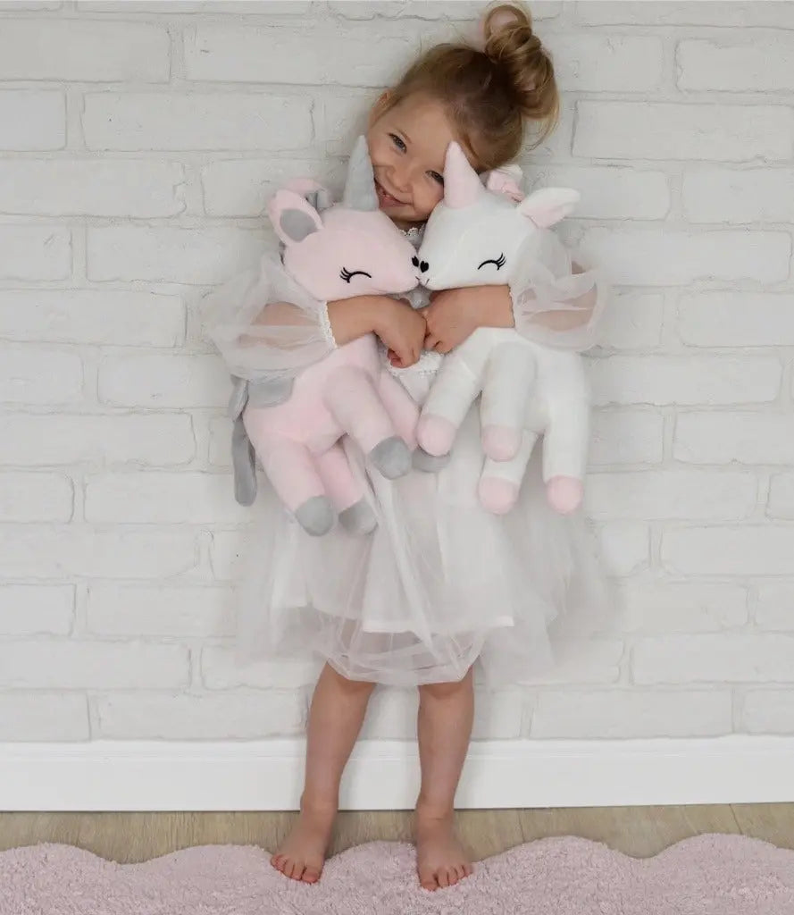 Pluszowy Jednorożec z wianuszkiem rozmiar L – Różowy Melootka