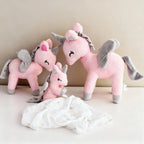 Pluszowy Jednorożec z wianuszkiem rozmiar L – Różowy Melootka