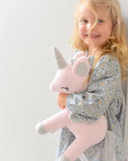 Pluszowy Jednorożec z wianuszkiem rozmiar L – Różowy Melootka