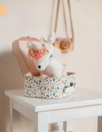 Pluszowy Jednorożec z wianuszkiem rozmiar M – Biały Melootka