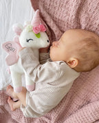 Pluszowy Jednorożec z wianuszkiem rozmiar M – Biały Melootka