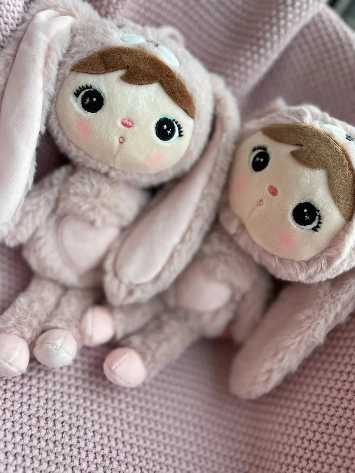 RÓŻOWY KRÓLIK 30CM - LALKA METOO Z IMIENIEM DZIECKA metoodoll