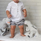 Szary Dinozaur pluszowy – Tyrannosaurus Rex – Rozmiar L Melootka