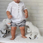 Szary Dinozaur pluszowy – Tyrannosaurus Rex – Rozmiar M Melootka