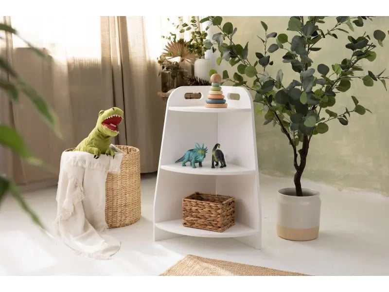 Regał końcowy wysoki - Szlifowany - szer. 35 cm - Zabawki z Lasu 