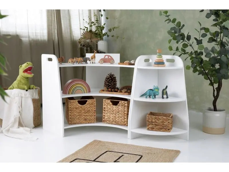 Regał końcowy wysoki - Szlifowany - szer. 35 cm - Zabawki z Lasu 