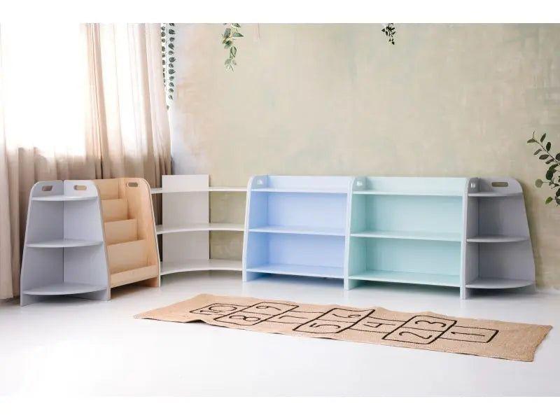 Regał końcowy wysoki - Szlifowany - szer. 35 cm - Zabawki z Lasu 