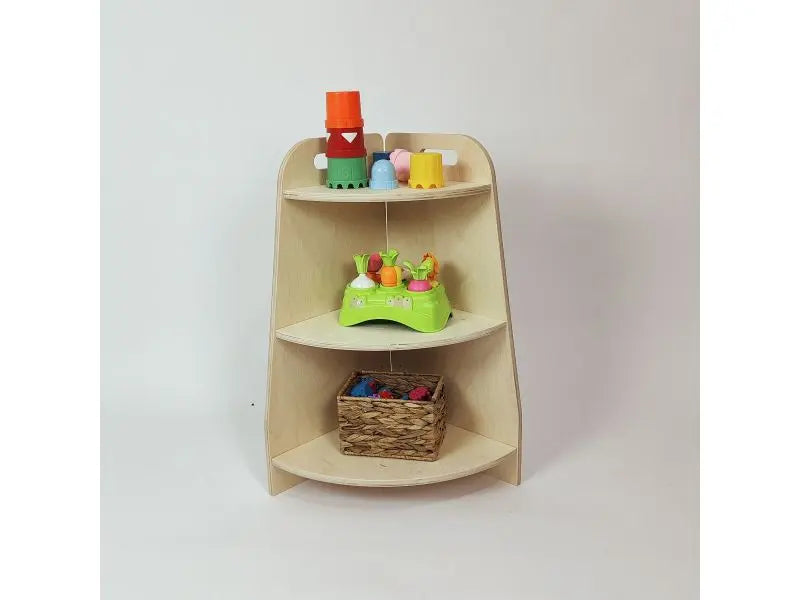 Regał końcowy wysoki - Szlifowany - szer. 35 cm - Zabawki z Lasu 