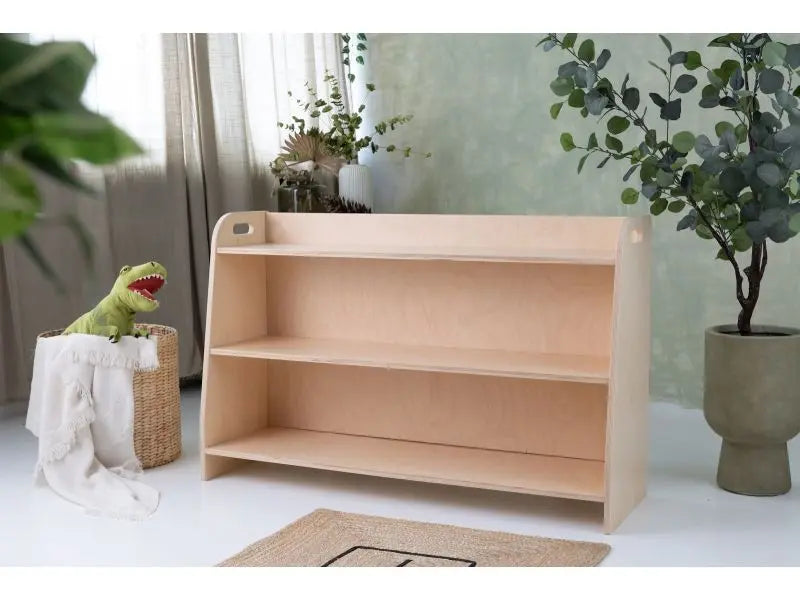 Regał wysoki na zabawki - Szlifowany - szer. 110 cm - Zabawki z Lasu 