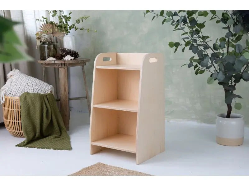 Regał wysoki na zbawki - Szlifowane - 40 cm - Zabawki z Lasu 