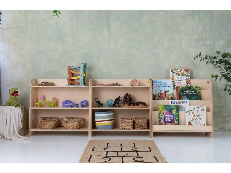 Regał wysoki na zbawki - Szlifowane - 73 cm - Zabawki z Lasu 