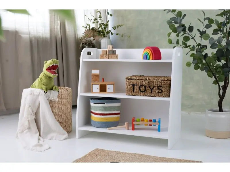 Regał wysoki na zbawki - Szlifowane - 73 cm - Zabawki z Lasu 