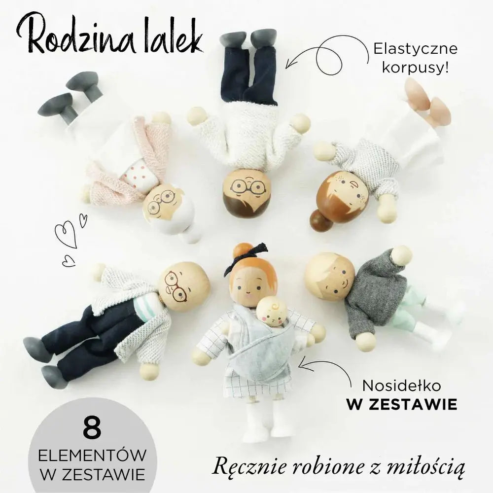 Rodzina lalek, zabawka dla dzieci, lalki do domku dla lalek Le Toy Van - Zabawki z Lasu 