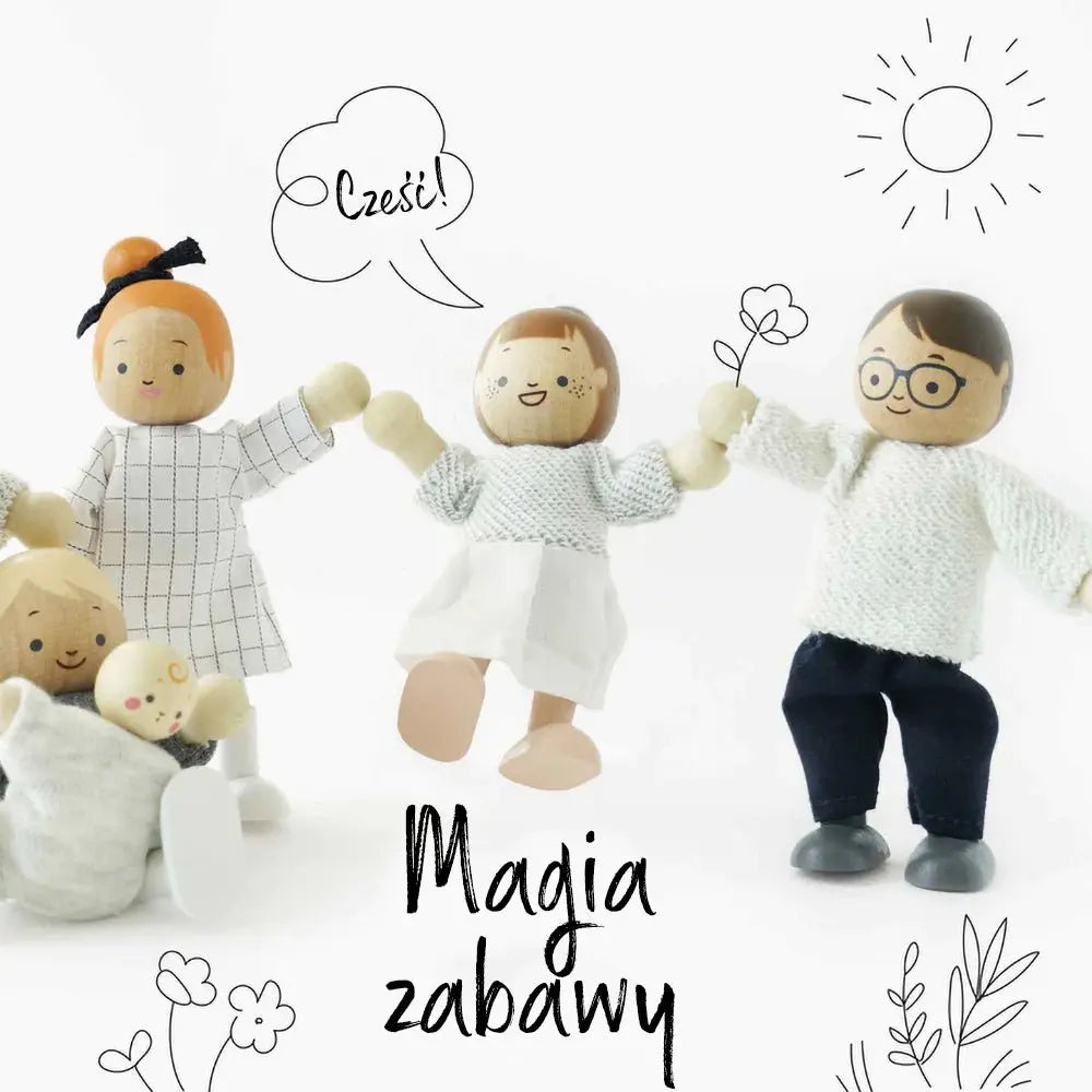 Rodzina lalek, zabawka dla dzieci, lalki do domku dla lalek Le Toy Van - Zabawki z Lasu 