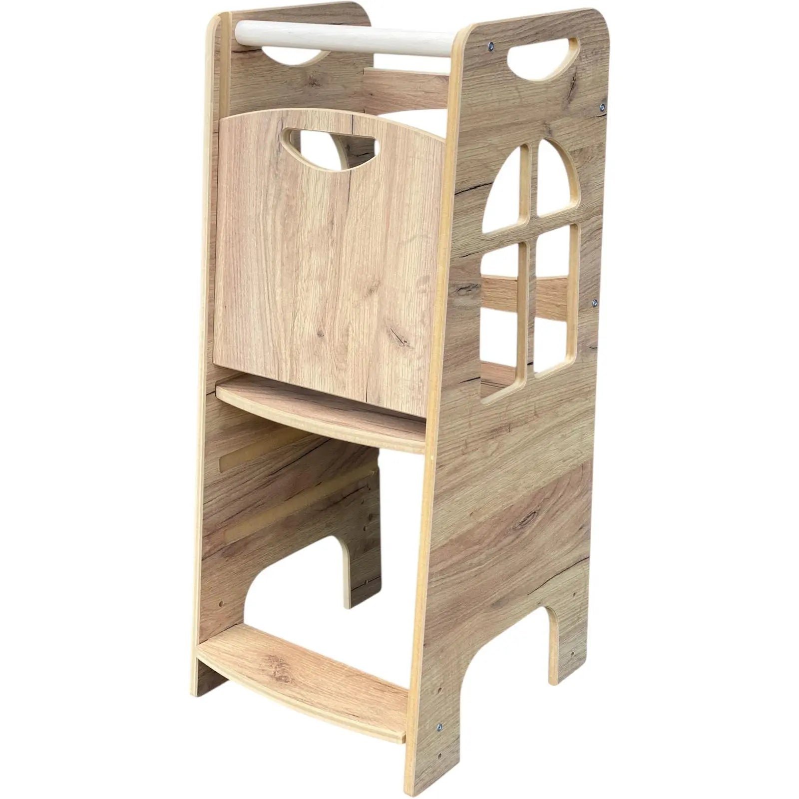 Tower Step Wood Style | Pomocnik Kuchenny Montessori | Bezpieczny | Kitchen Helper - Zabawki z Lasu 