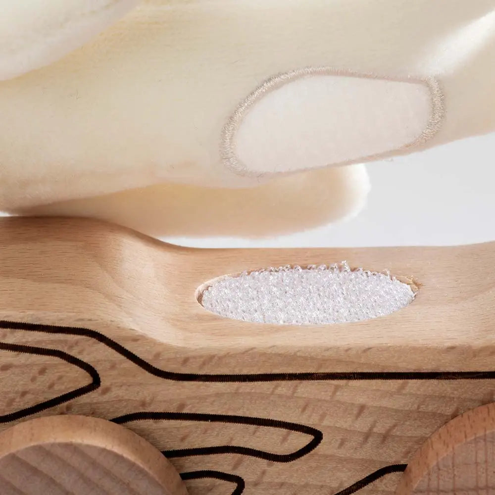 Zabawka do ciągnięcia na sznurku pluszowy miś Premium, pojazd, dzieci Micki - Zabawki z Lasu 