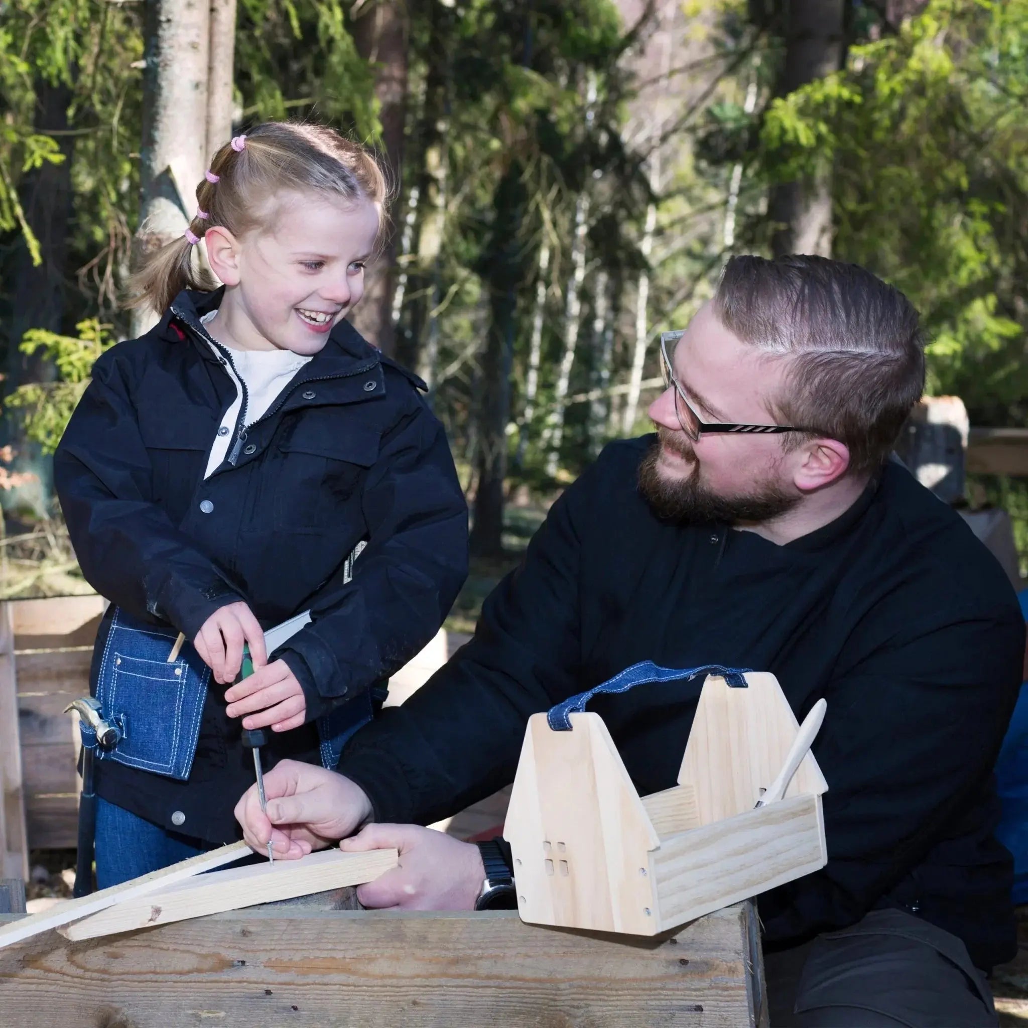 Zestaw narzędzia, zabawka dla dzieci, skrzynka małego majsterkowicza, Micki - Zabawki z Lasu 
